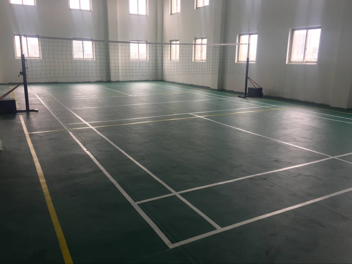 广西气排场标准尺寸画法，广西羽毛球气排场塑胶